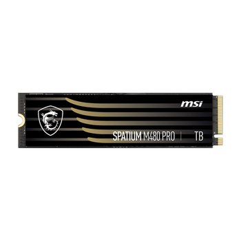2TB / M.2 MSI Spatium M480 PRO Зчитування: 7400MB/s; Запис: 7000MB/s, TLC, DRAM 2TB / M.2 MSI Spatium M480 PRO Зчитування: 7400MB/s; Запис: 7000MB/s, TLC, DRAM
