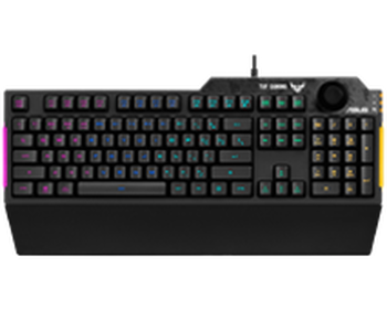 Ігрова клавіатура Asus TUF Gaming K1 USB Black UKR (90MP01X0-BKMA00)