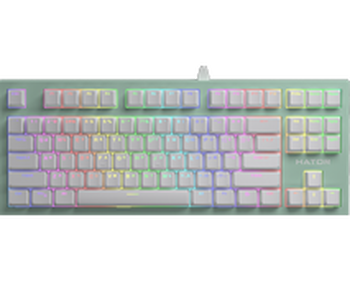 Ігрова клавіатура Hator Skyfall TKL Pro Mint, Linear, PBT, Укр