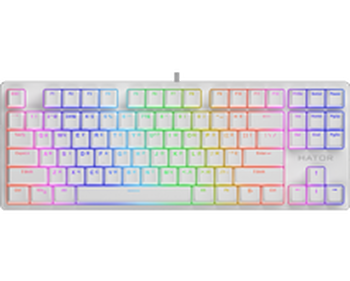 Ігрова клавіатура Hator Rockfall 2 Optica TKL White / Linear