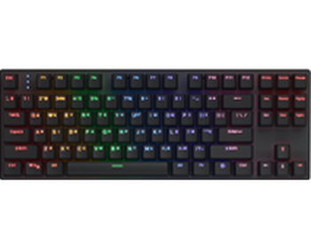 Игровая клавиатура Hator Icefall Mecha TKL Rainbow Wireless/USB Black (HTK287UA)