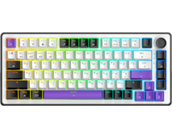 Игровая клавиатура Hator Hellyberry HK75 Wireless White-Violet / Linear (HK75_wireless)