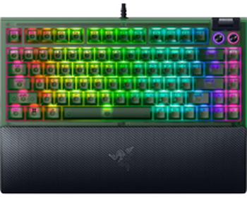 Игровая клавиатура Razer BlackWidow V4 75% Phantom Green / Tactile (RZ03-05003300-R3M1)