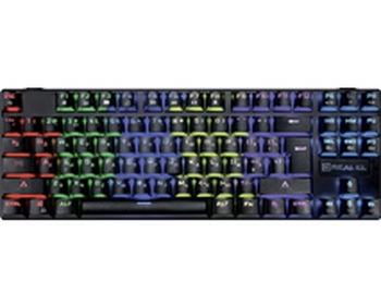 Ігрова клавіатура REAL-EL M28 RGB TKL Black