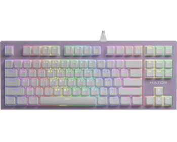 Ігрова клавіатура Hator Skyfall TKL Pro Lilac, Linear, PBT, Укр