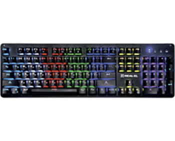Gaming keyboard REAL-EL M47 RGB Black