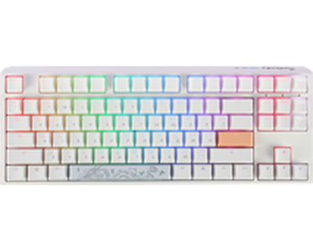 Ігрова клавіатура Ducky One 3 TKL Cherry MX Blue RGB White UA / Clicky (DKON2187ST-CUAPXPWWWSC1)