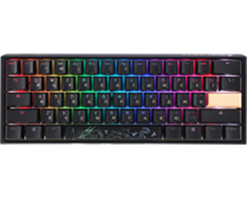 Ігрова клавіатура Ducky One 3 Mini Cherry MX Silent Red RGB Black UA / Linear (DKON2161ST-SUAPXCLAWSC1)