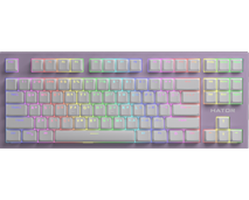 Ігрова клавіатура Hator Skyfall TKL Pro Wireless Lilac, Linear, PBT, Укр