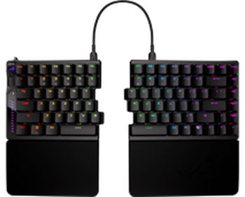 Игровая клавиатура Asus ROG Falcata Split Magnetic Switch EN RGB Black (90MP043H-BKUA20) / Магнитная Игровая клавиатура Asus ROG Falcata Split Magnetic Switch EN RGB Black (90MP043H-BKUA20) / Магнитная