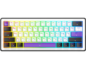 Ігрова клавіатура Hator Hellyberry HK60 White-Violet / Linear (HK60)