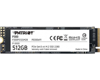 512GB / M.2 Patriot P300 Чтение: 1700MB/s; Запись: 1100MB/s